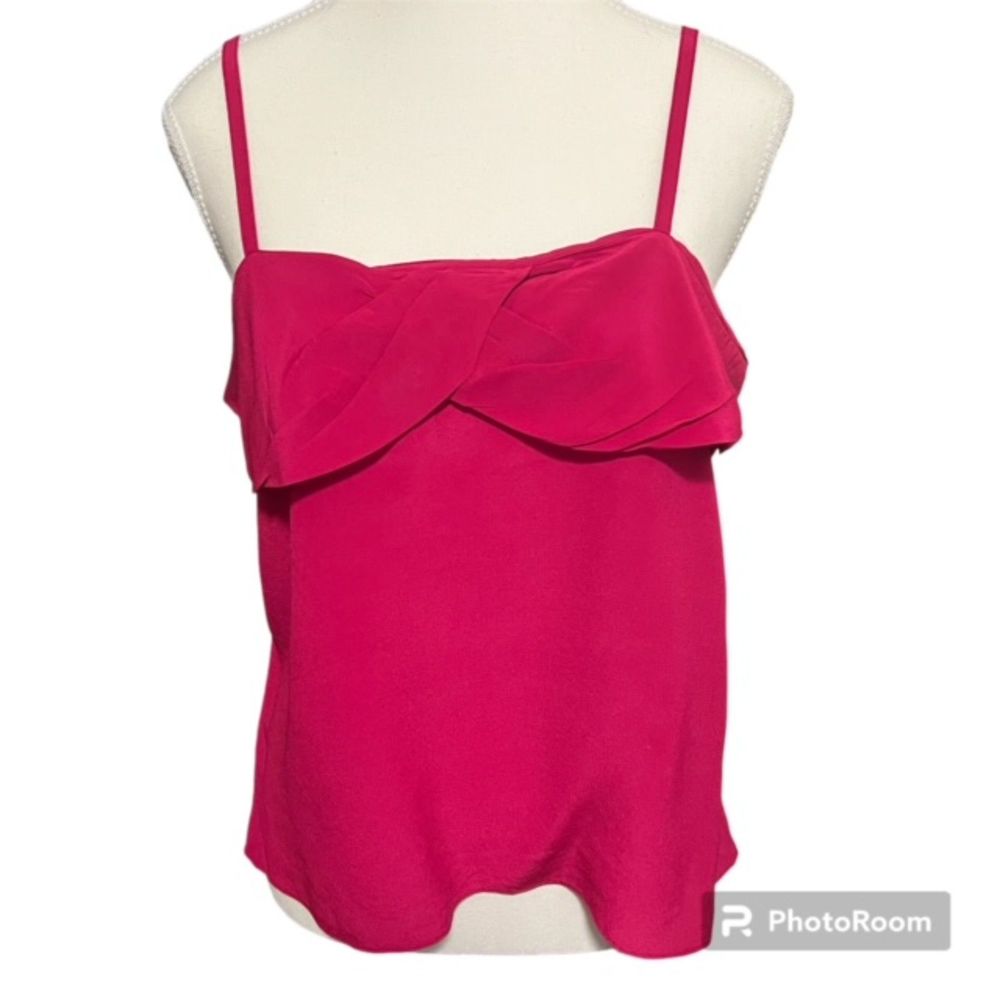 Vintage Jack Mulqueen Silk Hot Pink Tank Top